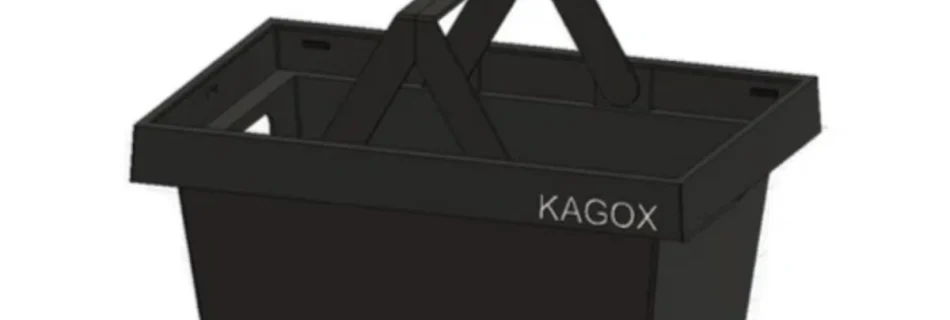 オシャレなカゴ、kagoxのバウハウス風デザイン収納カゴ
