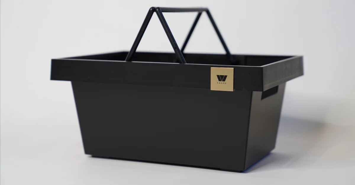 オシャレなカゴ、kagoxのバウハウス風デザイン収納カゴ
